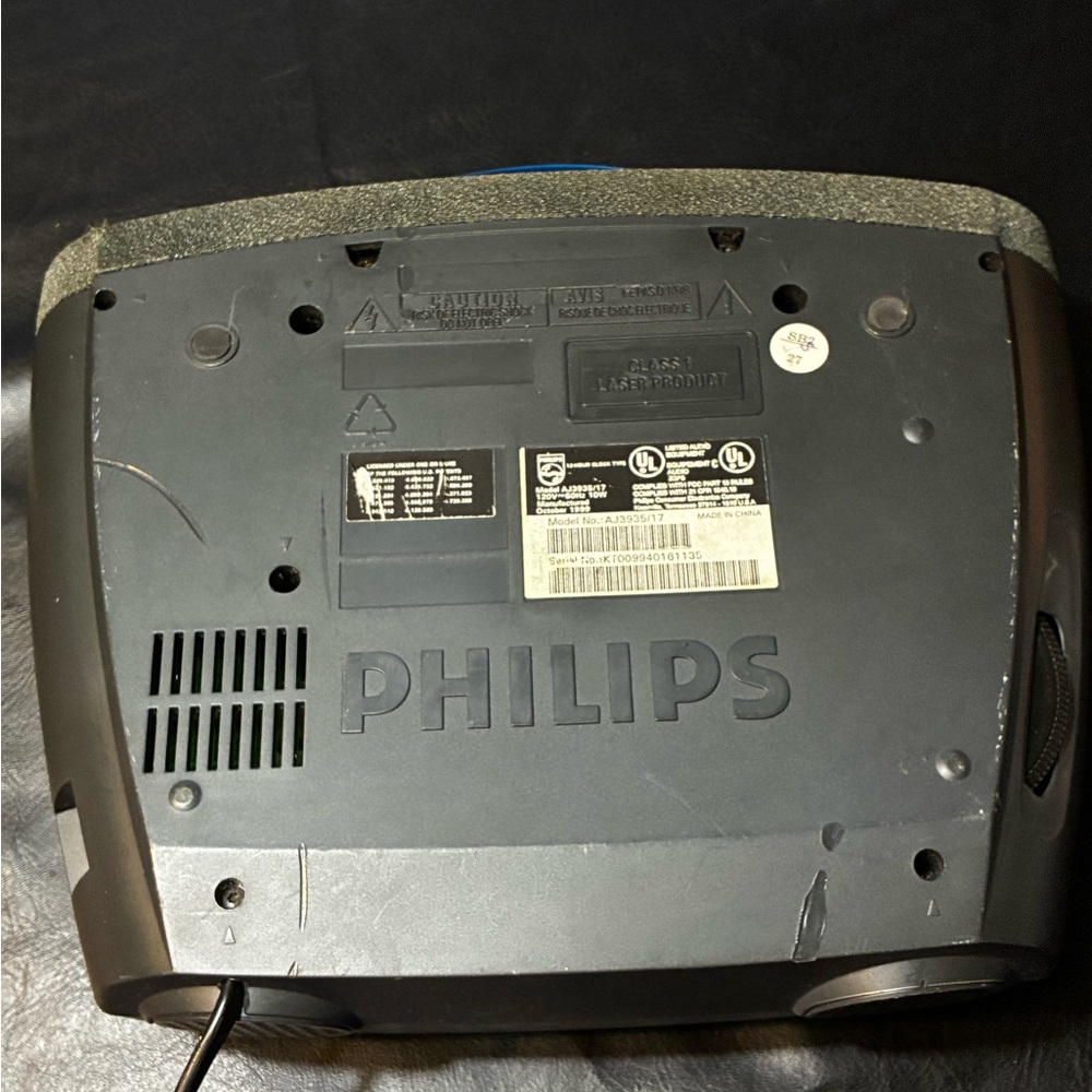 Philips Magnavox AJ3935 Compact Disc Clock AM/FM Radio Vintage Works - Picture 8 of 12